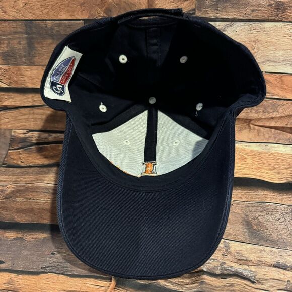 University Of Illinois Fighting Illini Hat Cap Adjustable Strap Embroidered - Picture 6 of 8